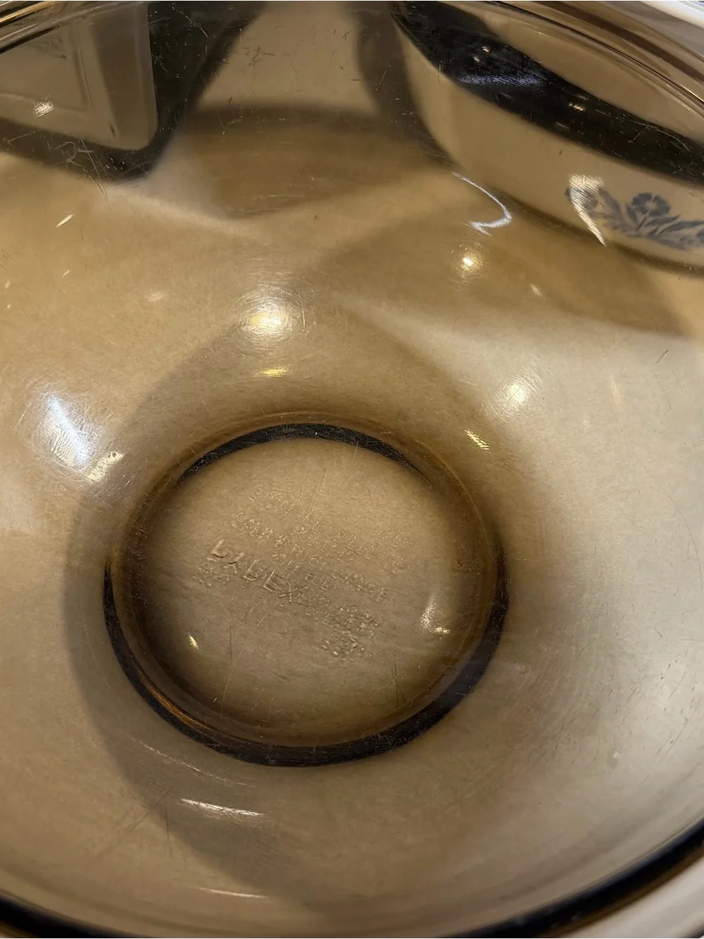 Pyrex Smoked Brown Glass Mixing Bowl